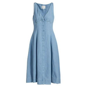 Reformation Light Blue Sleeveless Dress